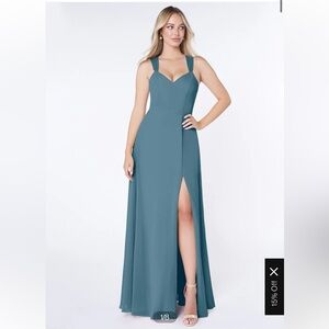 Azazie Jane Bridesmaid Dress in Bermuda